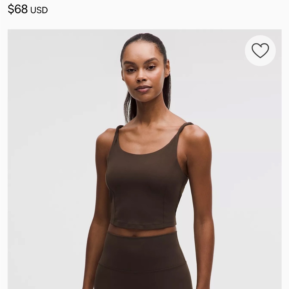 NWT! lululemon athletica Brown Align Twist-Back Tank C/D